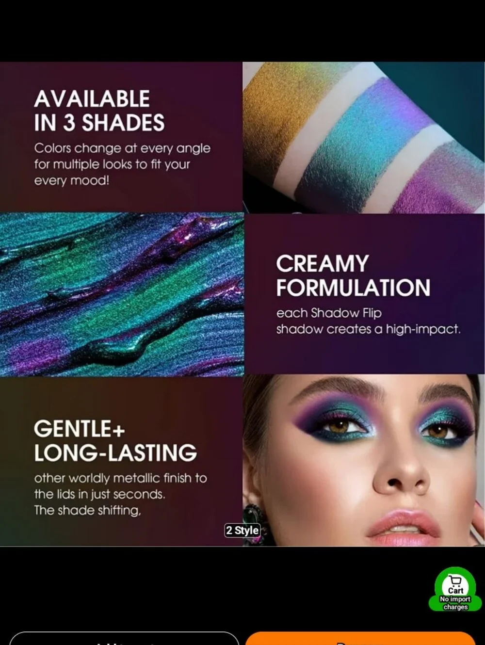 🆕LAST 1🩷CHAMELEON IRIDESCENT MULTICHROME HIGH PIGMENT EYESHADOW~ #4, #5 & #6